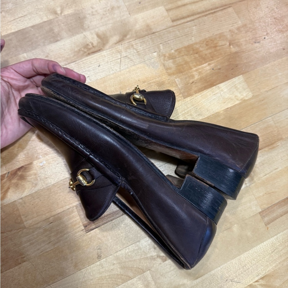 Gucci Dark Brown Leather Loafer - Picture 3 of 14